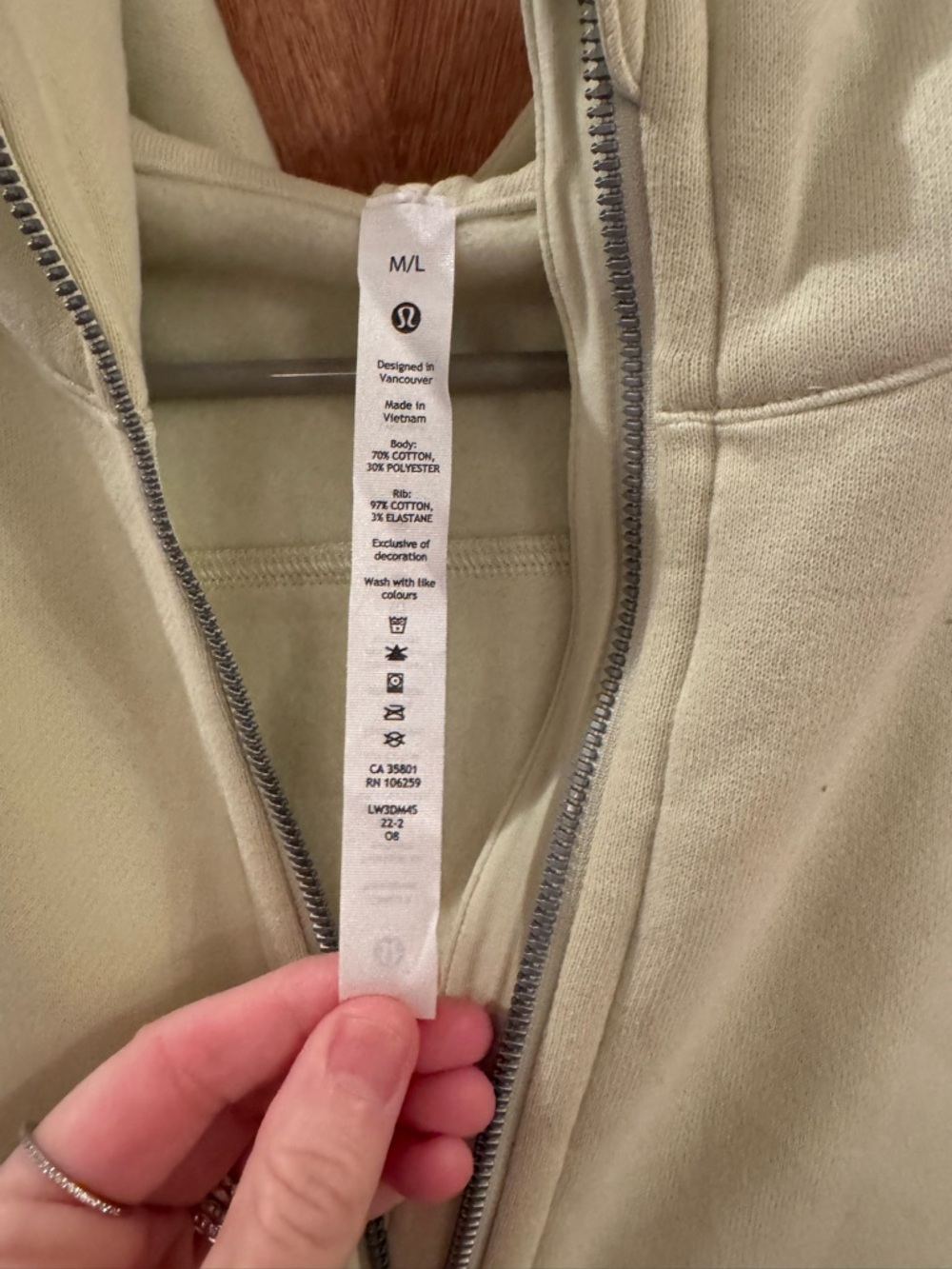 Lululemon Scuba Oversized Half-Zip Hoodie - Dewy - Picture 5 of 5